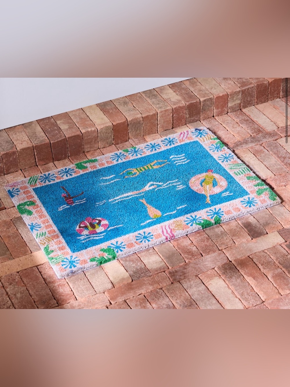 Anthropologie Lap Pool Swim Summer Door Mat